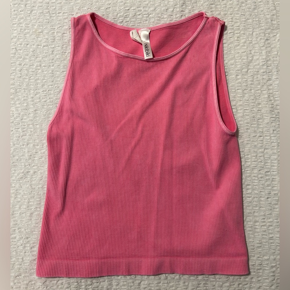 nikibiki pink tank top